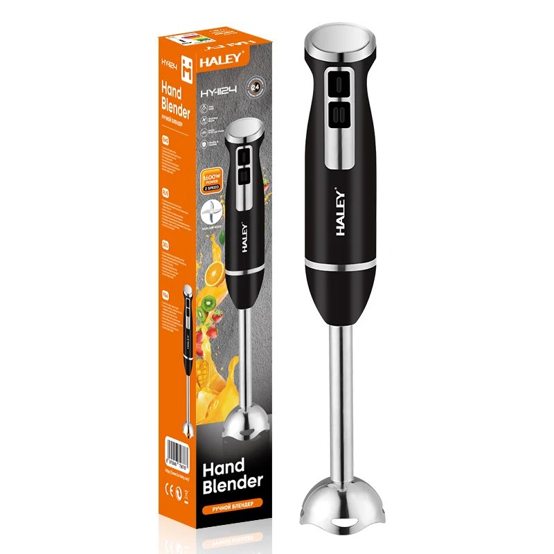 HALEY HY-1124 1000W Hand Blender Stick Mixer 4-Blade 1