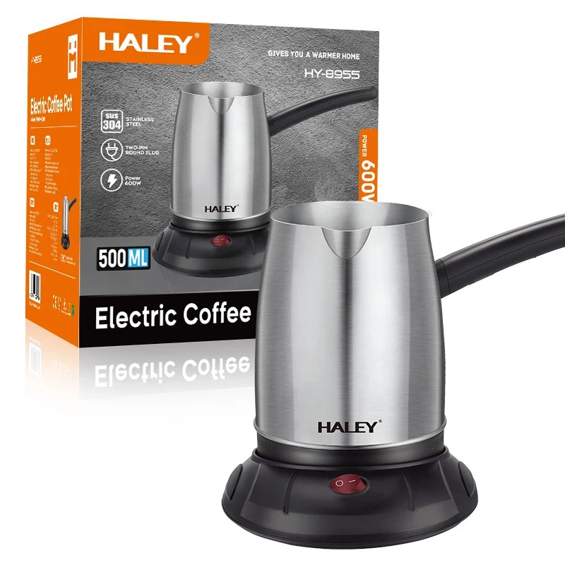 HALEY HY-8955 500ml Portable Electric Coffee Kettle 600W 1
