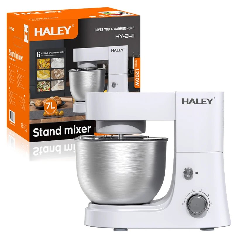 HALEY HY-2411 1200W Stand Mixer 7L Bowl-Lift 6-Speed 1