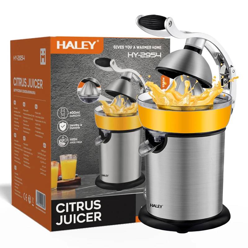 HALEY HY-2954 150W Electric Citrus Juicer Manual Lever 400ml Stainless 1