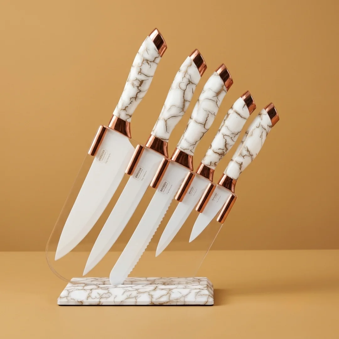 5-Piece Ceramic Kitchen Knife Set 1