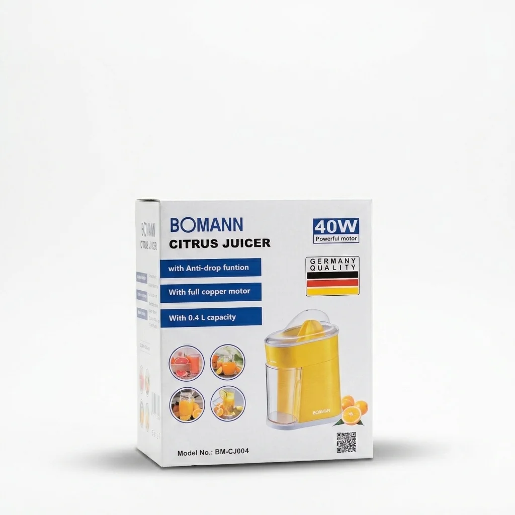 BOMANN Electric Citrus Juicer 40W - 0.4L Capacity 1