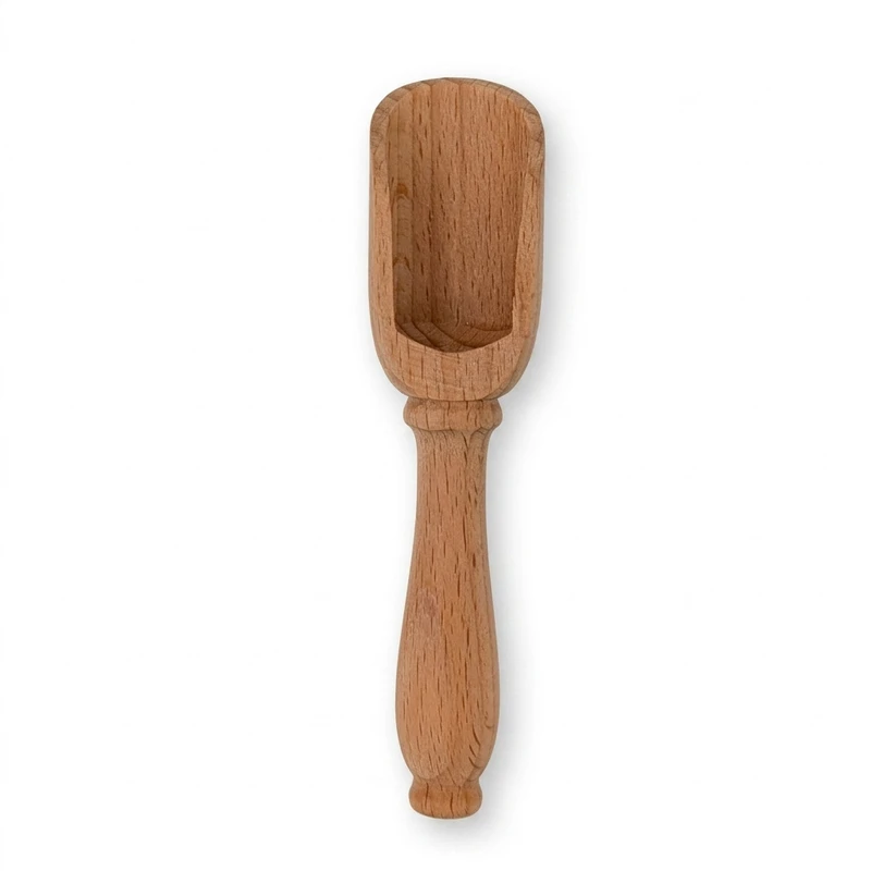 Premium 13cm Mini Wooden Coffee & Spice Measuring Scoop 1
