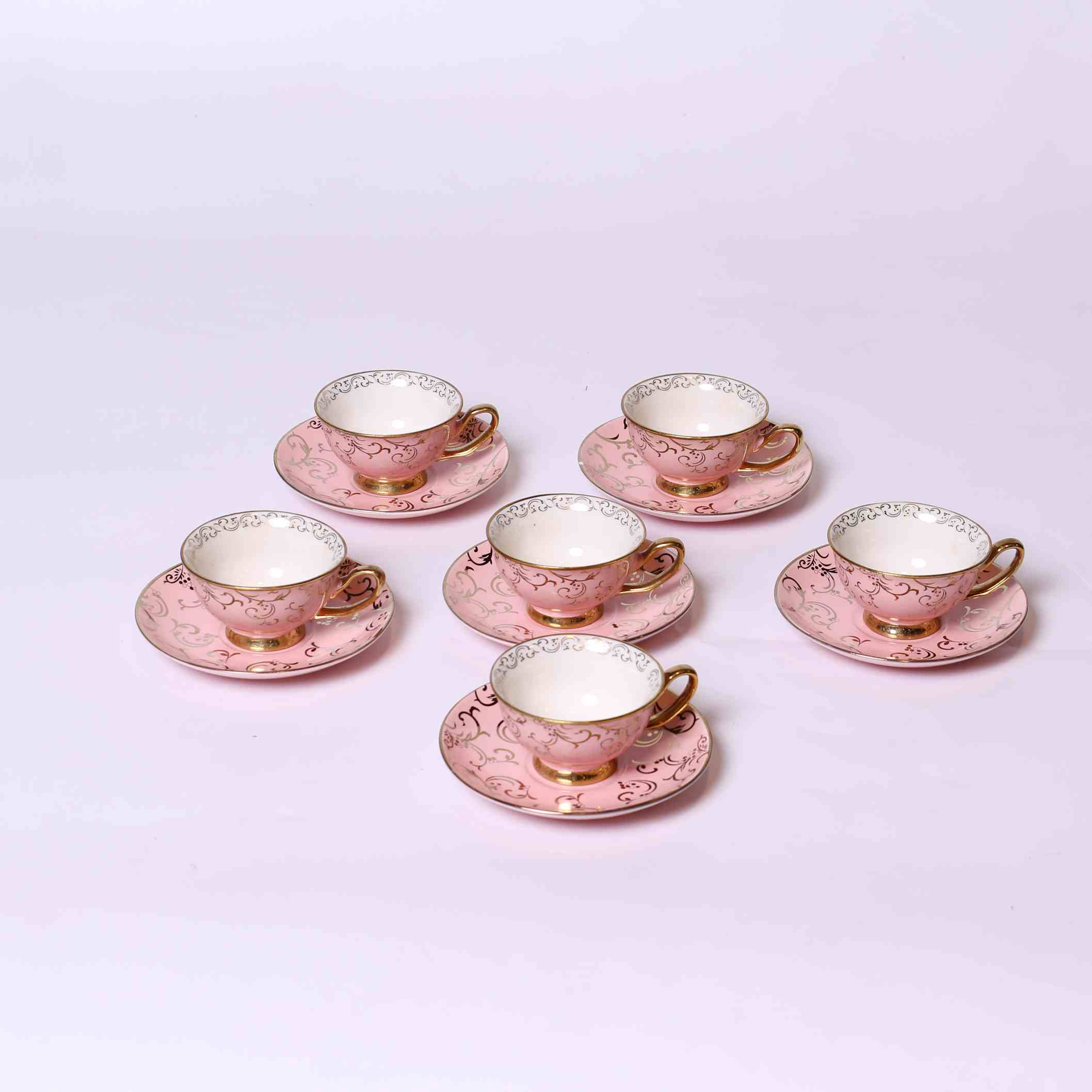 Premium 6-Piece Colorful Ceramic Coffee Cup Set 1