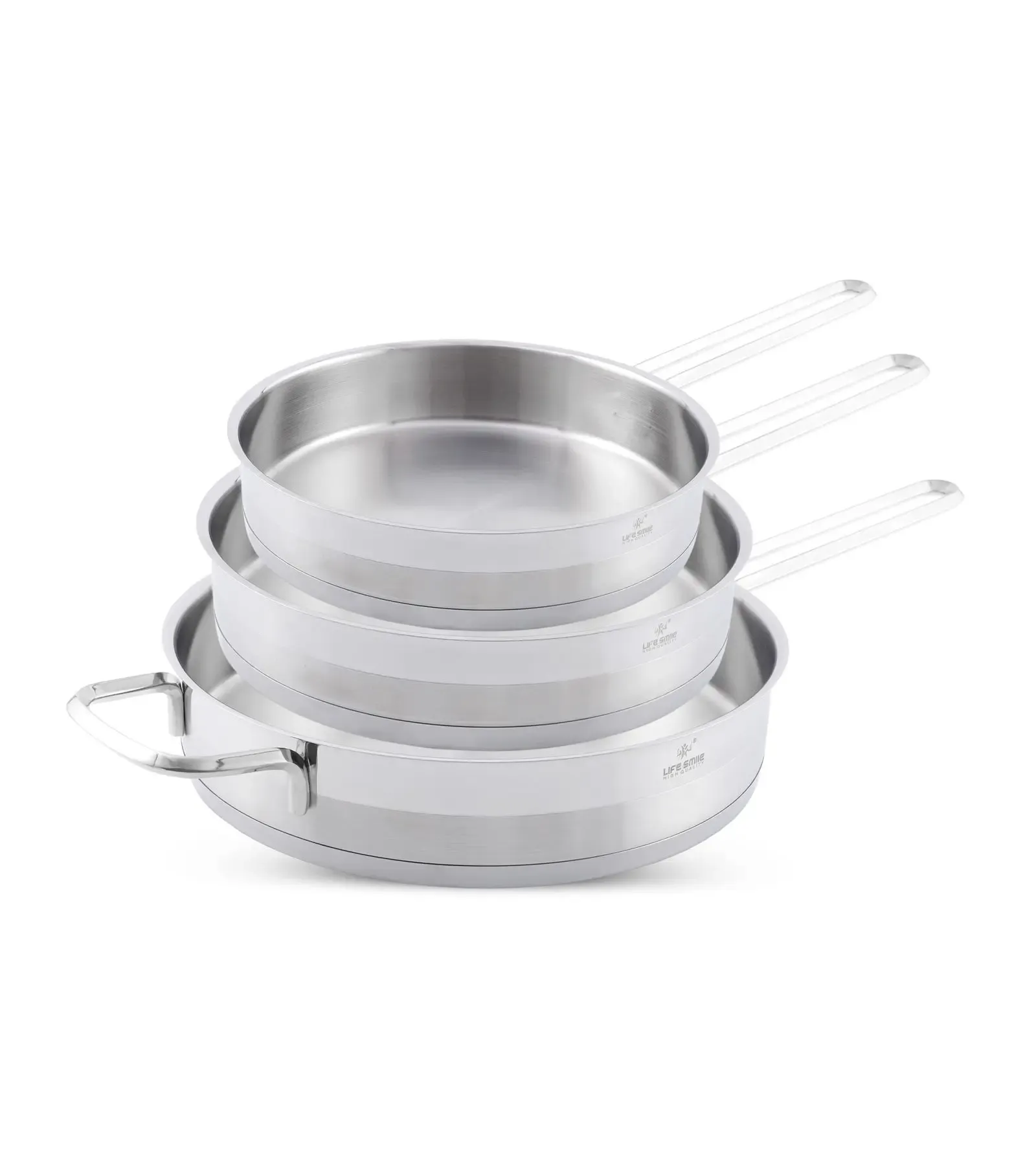 Frying pan set LIFESMILE 18/10 1