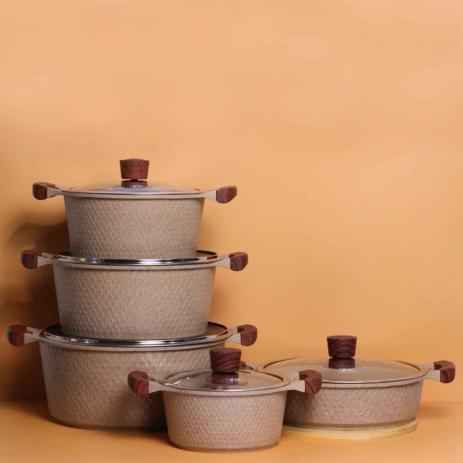 5 Piece ZIO Pot Set ZCS-7120 1