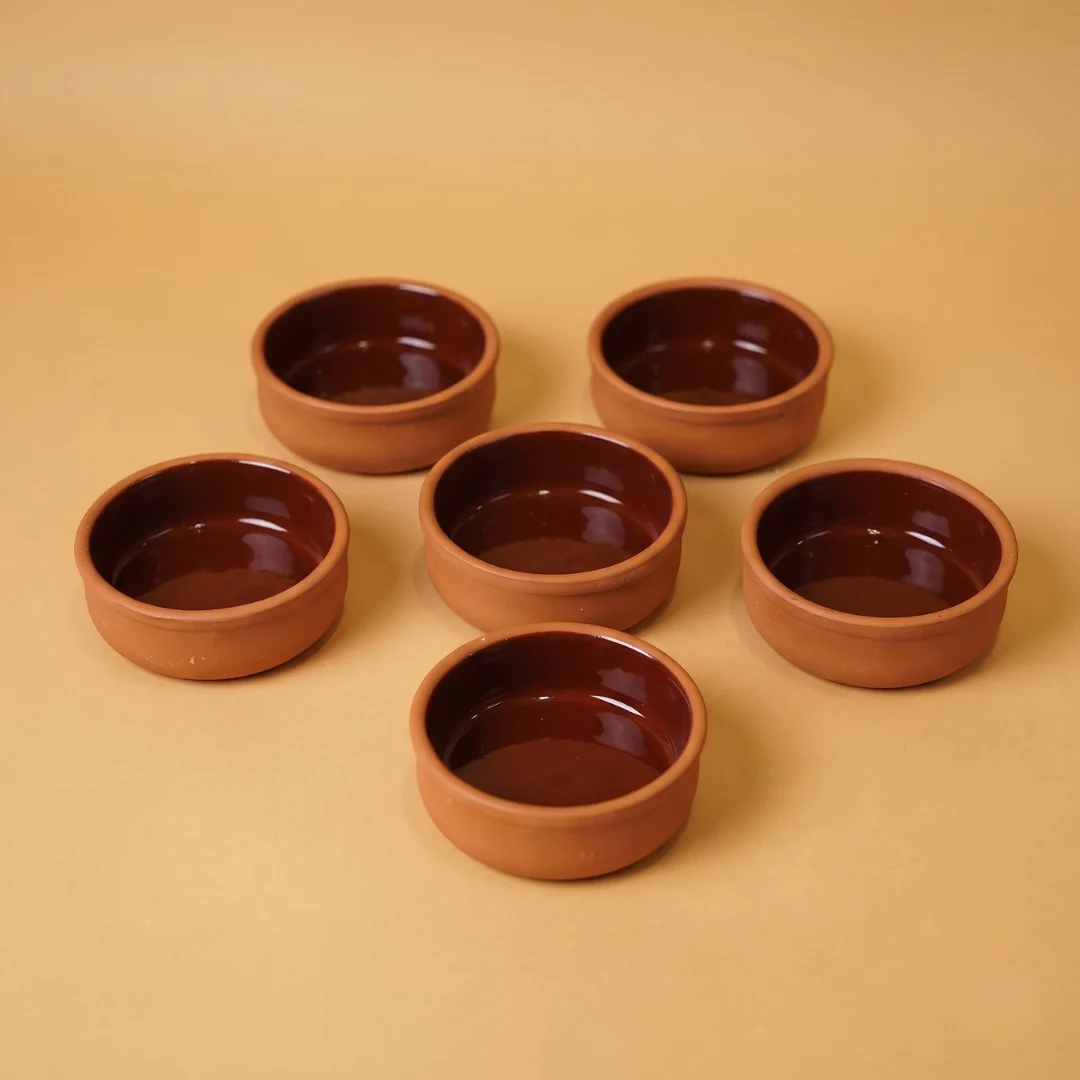 Premium 6-Piece Terracotta Clay Ramekin & Baking Dish Set 1