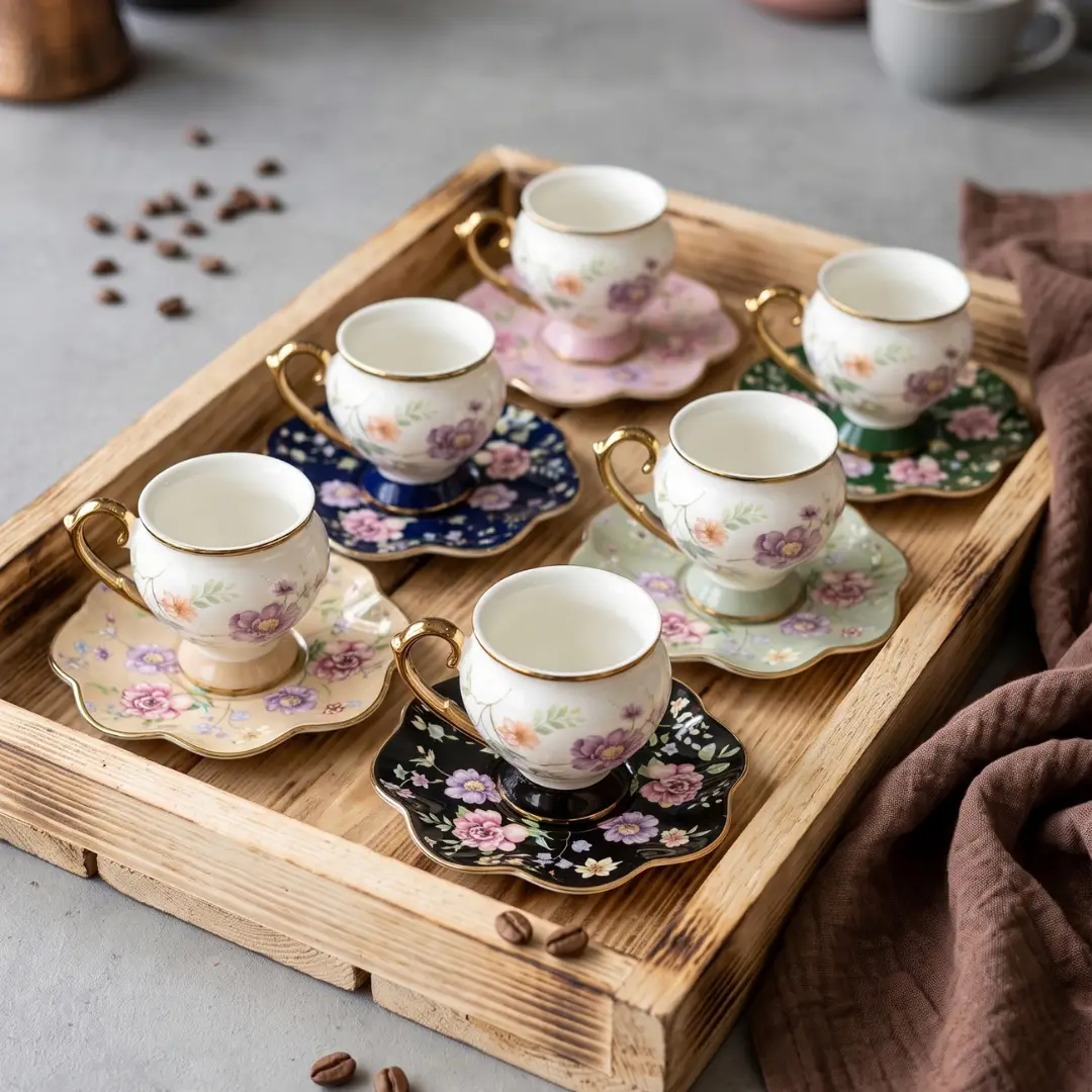 Ceramic Coffee Cup 6 piece 1